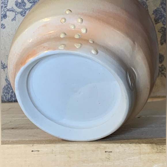 Beige Brown Ceramic Textured Planter - Picture 11 of 14